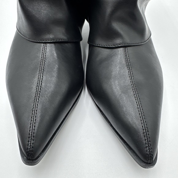 Time & Tru Womens Slouchy Ankle Boots for Women 9 Kitten Heel Pointed Toe NWT - Picture 3 of 9